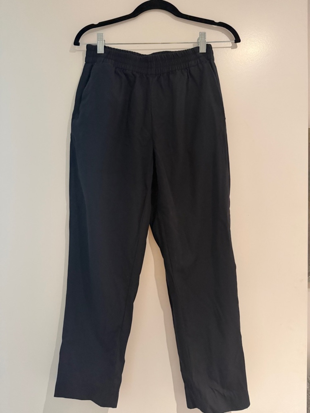 Everlane Black Elastic-Waist Trousers